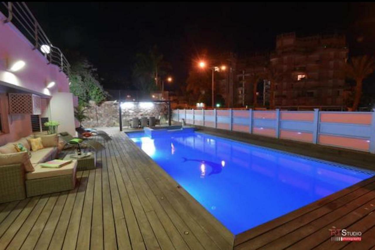 Villa With Heated Pool And Jacuzzi Sea View 300M Front Of The Beach Eilat Bagian luar foto